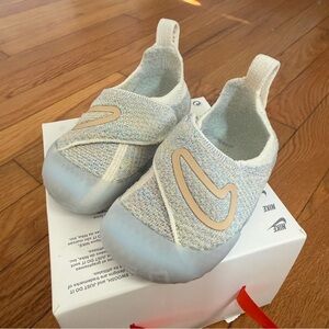 Nike Swoosh 1 TD Mint Foam Toddler Infant Size 6C Shoes FB3244 301 Flynit